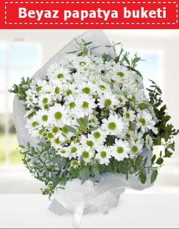 Beyaz Papatya Buketi  Adıyaman 14 şubat sevgililer günü çiçek 